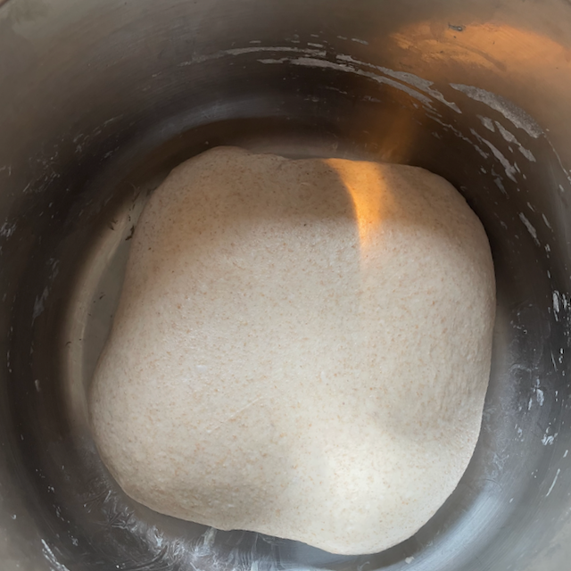 mixed sourdough before baking